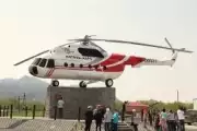 Памятник вертолёту МИ-8 открыли сегодня в Елизовском районе